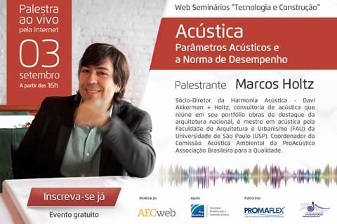 ProAcústica apoia Web Seminário sobre Parâmetros Acústicos na NBR 15.575