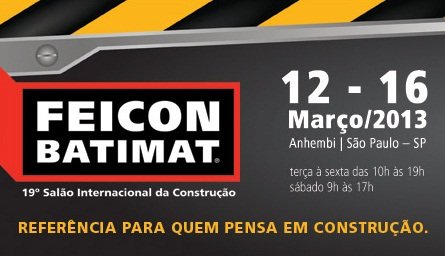 Participação ProAcústica na 19º FEICON BATIMAT de 12 a 16/03/12