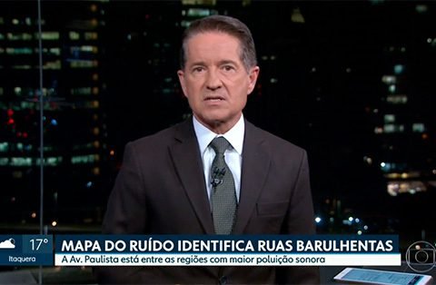 Jornal SP2 TV Globo de 25/07/18 | Mapa do ruído identifica ruas barulhentas da capital