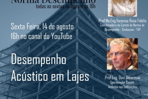 ProAcústica participa de live sobre Desempenho Acústico de Lajes