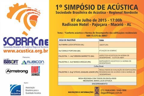 Sobrac realiza 1º Simpósio de Acústica do Nordeste