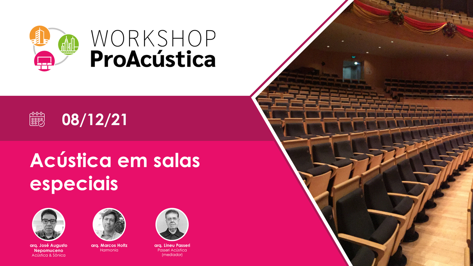 Workshop ProAcústica | Acústica em salas especiais